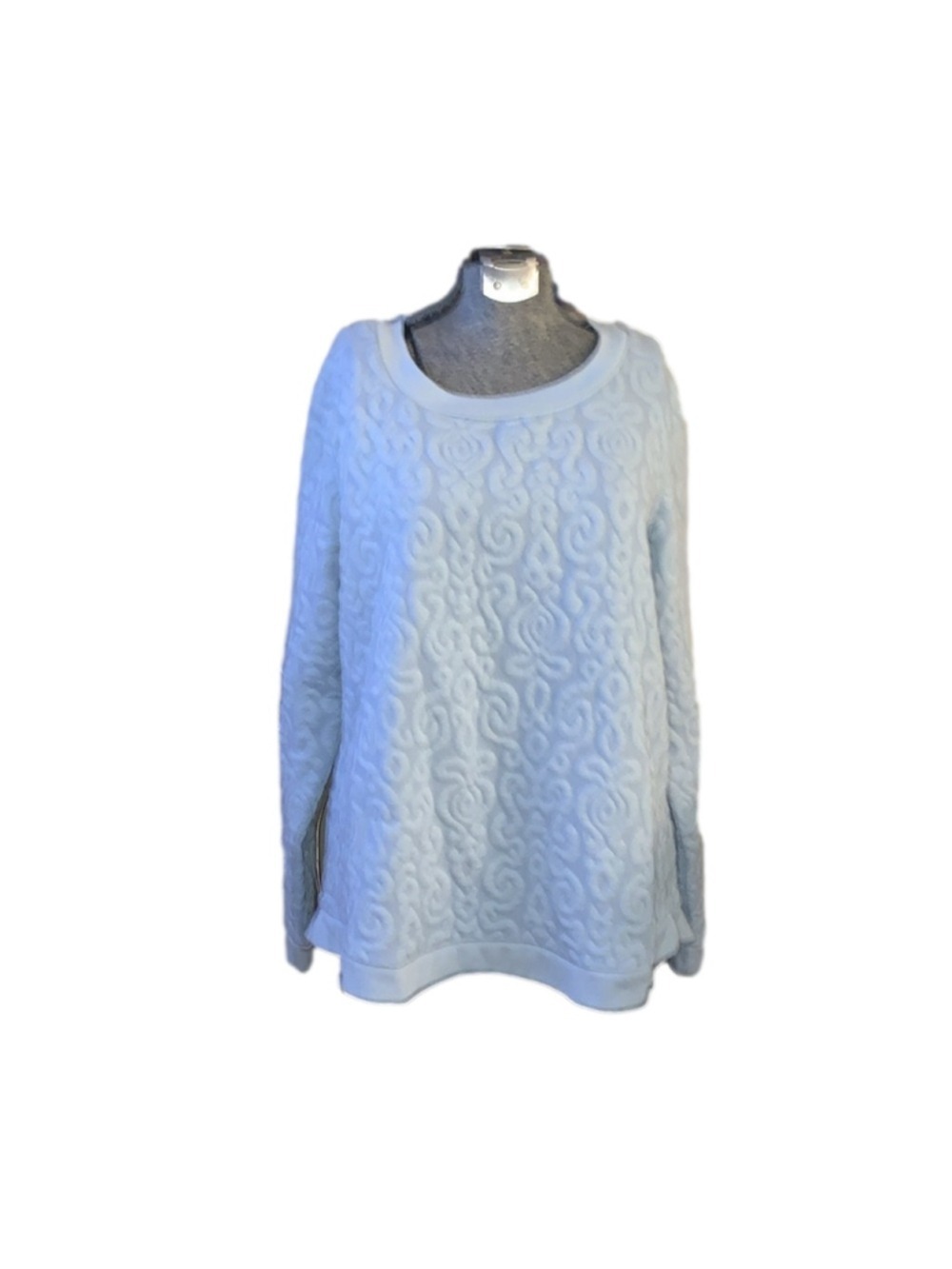 Isaac Mizrahi Live! Blue sweatshirt pullover sweater large